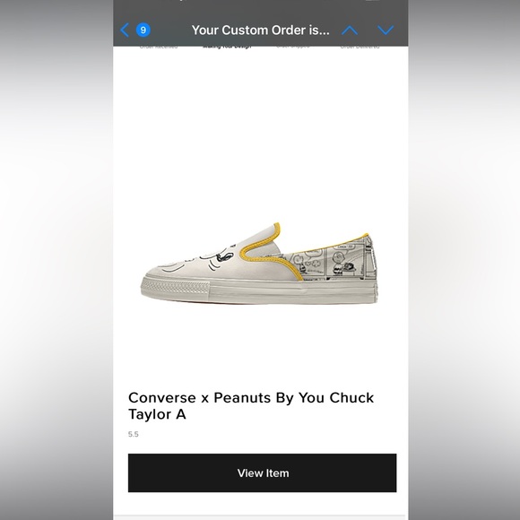 Converse x Peanuts By You Chuck Taylor All Star DG Slip - Custom Design) - Picture 9 of 11